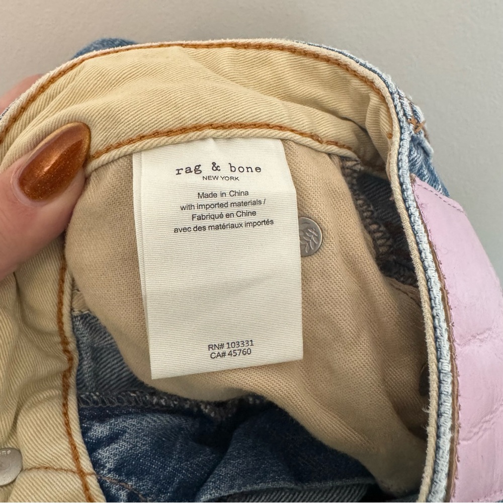 Rag & Bone Logan Mid-Rise Wide Leg Jeans - Picture 8 of 10